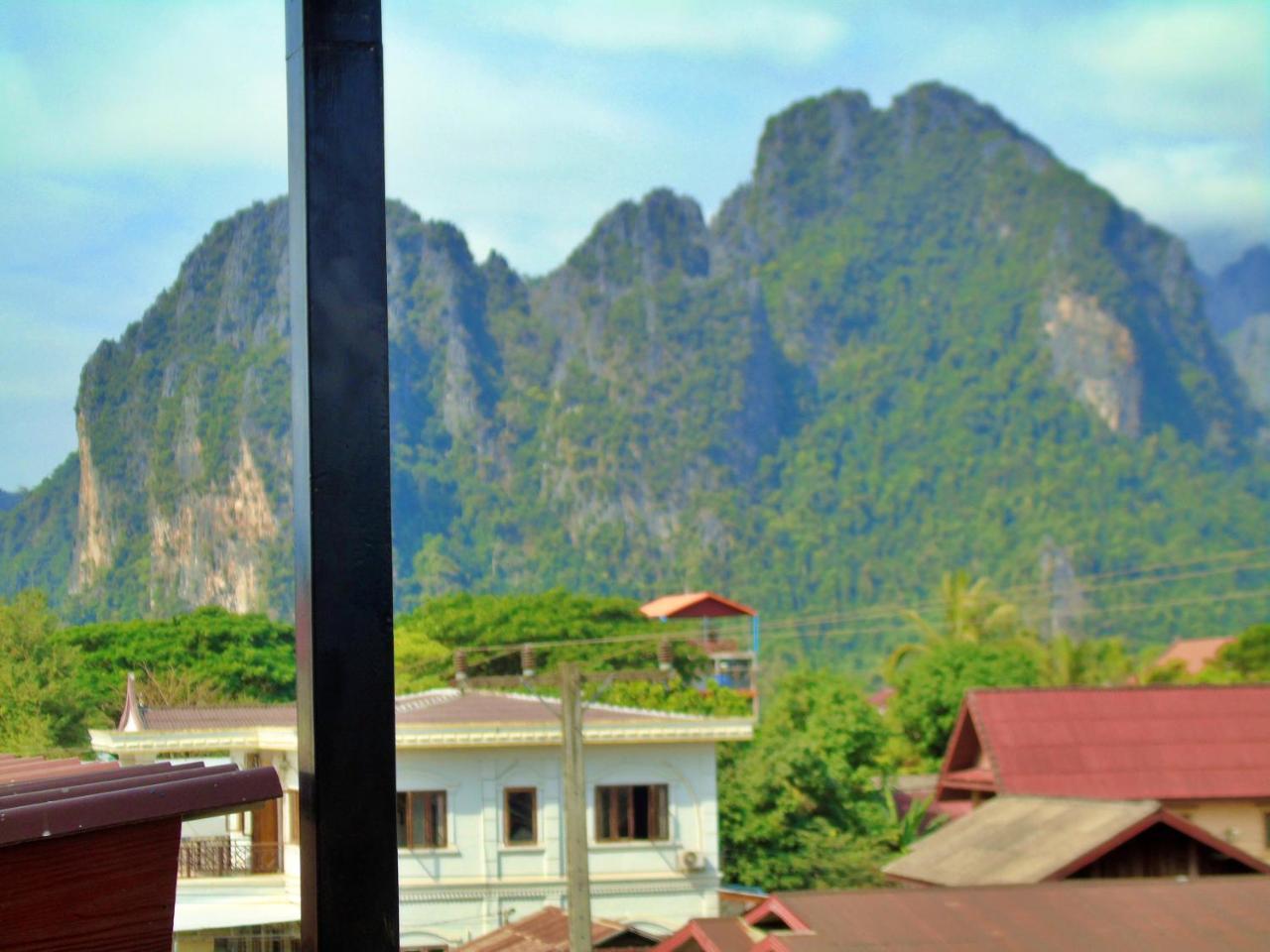 Vang Vieng Galaxy Hotel Bagian luar foto